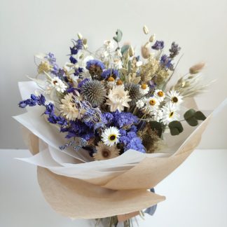 Dried Flower 'Azure Blue' Bouquet
