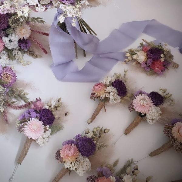 Luxury Dried Flower Buttonholes/ Boutonnieres