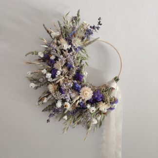 Medium 'Blue' Dried Flower Wreath