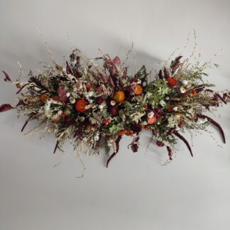 Dried Flower 'Autumnal' Botanical Wall Hanging