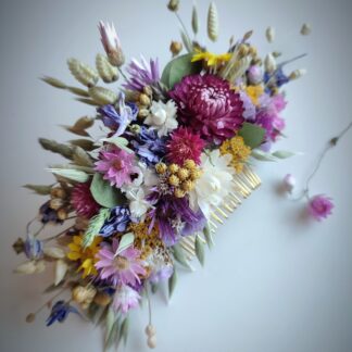 Bespoke Dried Flower Hair Combs