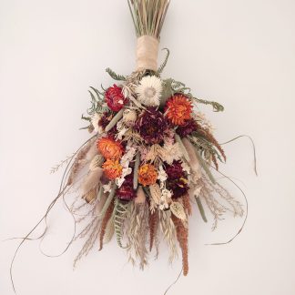 Dried Flower 'Autumn Vibes' Vertical Wall Swag