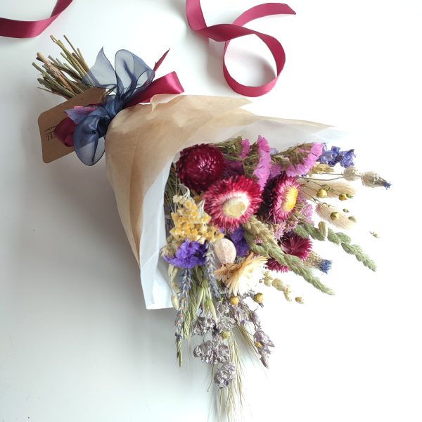 Dried Flower 'Mulberry' Bouquet or Posy