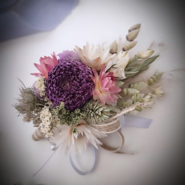 Bespoke Dried Flower Mother-of-the-Bride Corsages
